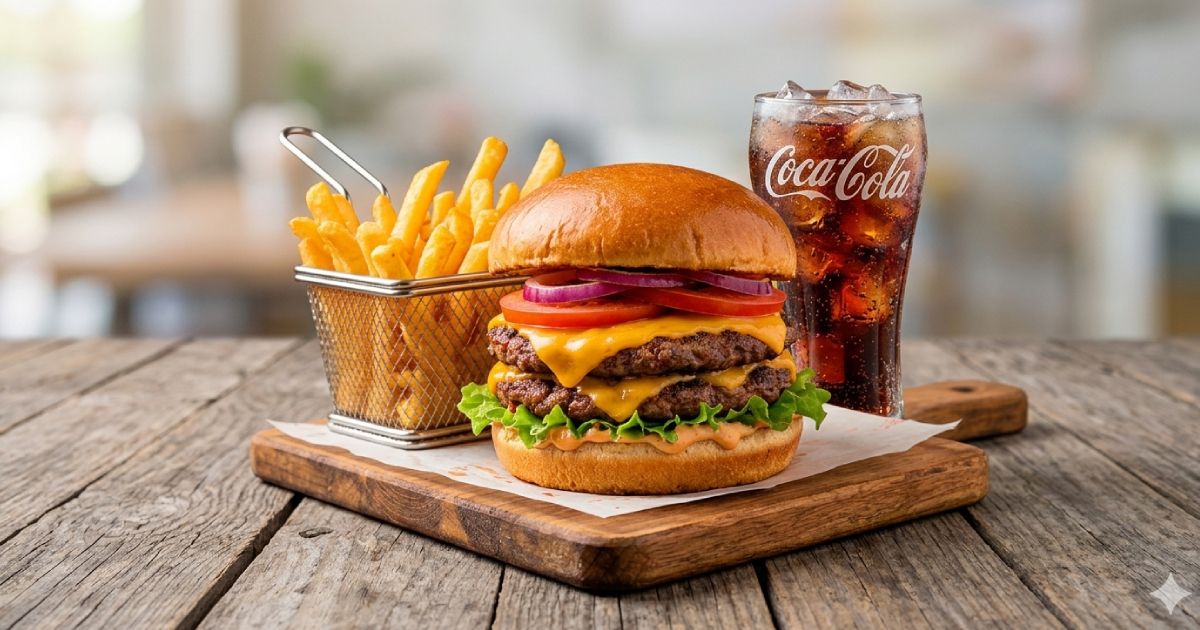 Burger + Papas + Gaseosa